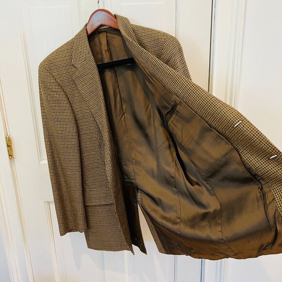 Polo Ralph Lauren University Club Houndstooth Blazer Vintage 80s Men's 41 - Picture 12 of 16